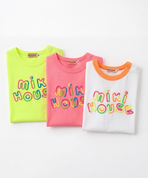 MIKI HOUSE（ミキハウス） tシャツ 「WEB限定」ネオンカラー半袖T