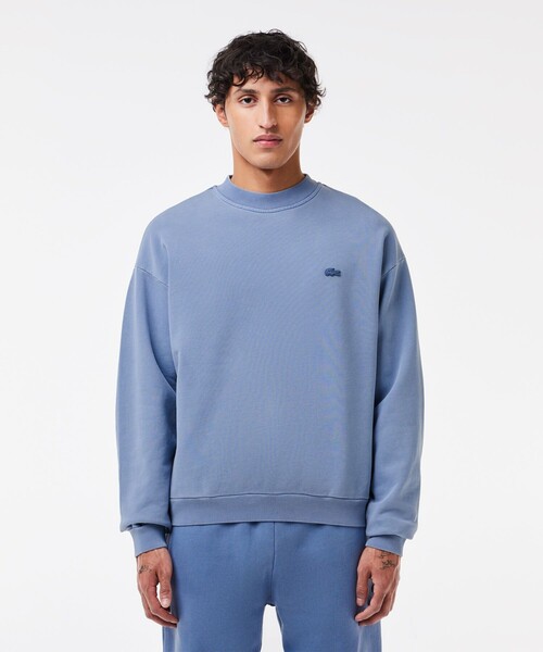 「LACOSTE」 スウェットカットソー 4 ダークブルー メンズの画像