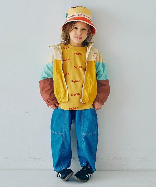「p.premier」 「KIDS」ナイロンブルゾン 100 ブラック キッズ_画像3