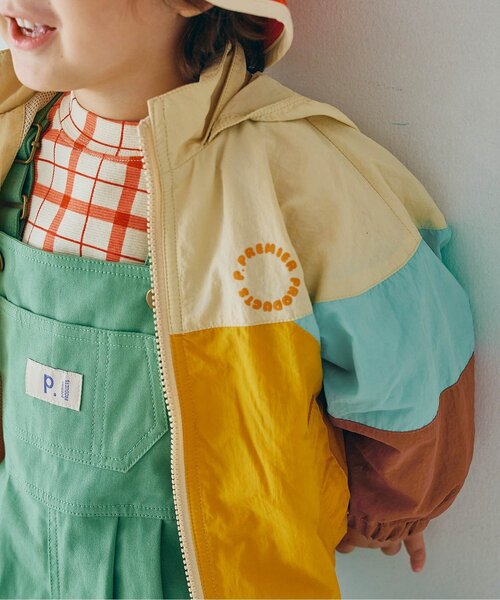 「p.premier」 「KIDS」ナイロンブルゾン 100 ブラック キッズ_画像5