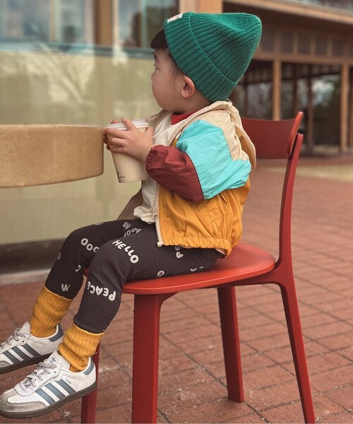 「p.premier」 「KIDS」ナイロンブルゾン 100 ブラック キッズ_画像6