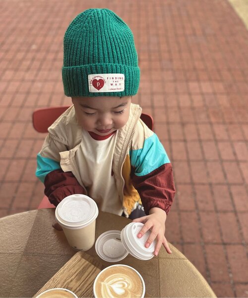 「p.premier」 「KIDS」ナイロンブルゾン 100 ブラック キッズ_画像7