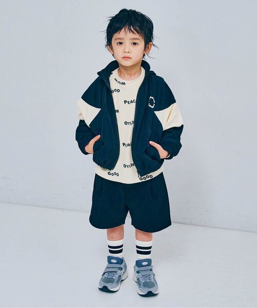 「p.premier」 「KIDS」ナイロンブルゾン 100 ブラック キッズ_画像8