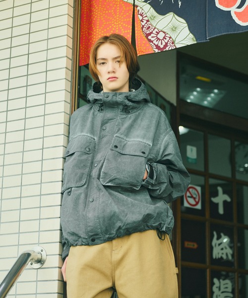「WETTEMPT」 マウンテンパーカー LARGE チャコール メンズ_画像2