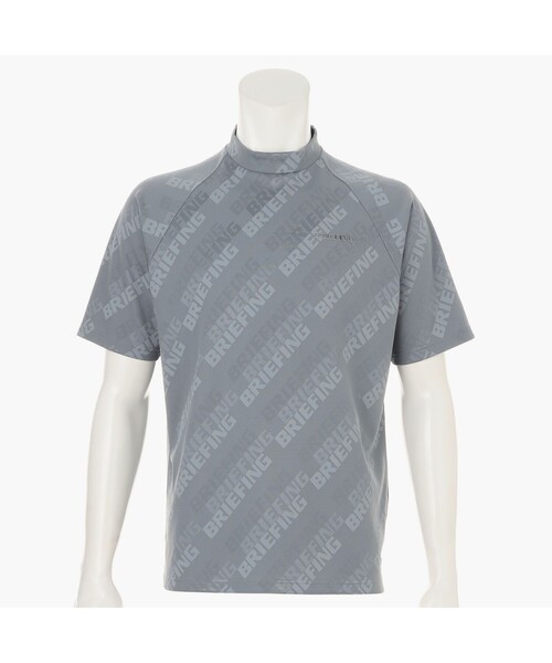 ブリーフィング ゴルフ RF ロゴラインシャツ　Sグレージュ BRIEFING（ブリーフィング） tシャツ 「BRIEFING GOLF／ブリーフィング