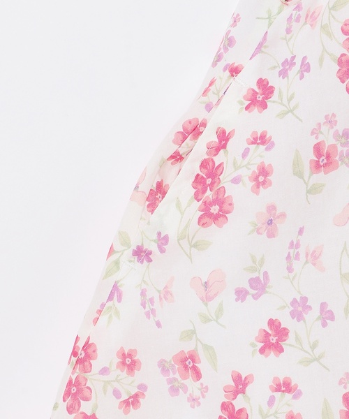 petit main ワンピース 「リンク」花柄Aラインワンピース キッズ 子供