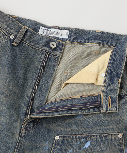 ワイドパンツ ジーンズ DAIRIKU / ダイリク ”Paint” Painter Denim Pants メンズの画像
