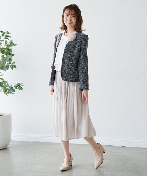 「IKKA LOUNGE」 ロングスカート L ネイビー レディース_画像6