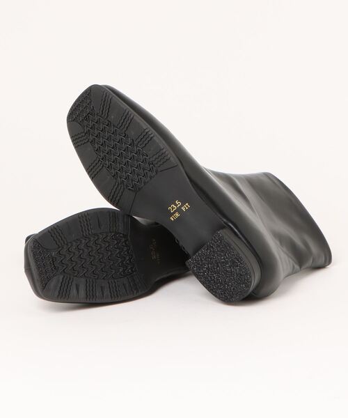 「la farfa SHOES」 ショートブーツ 24.5cm ブラック系その他 レディース_画像3