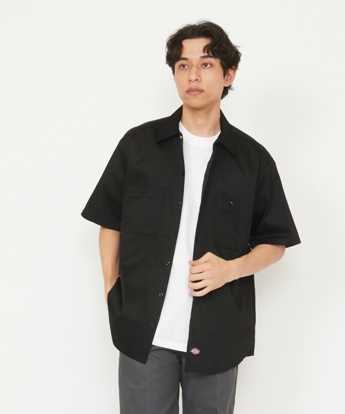 Dickies（ディッキーズ） シャツ ライト ワークシャツ 半袖 (Japan fit