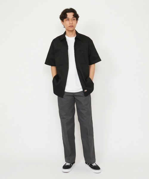 Dickies（ディッキーズ） シャツ ライト ワークシャツ 半袖 (Japan fit