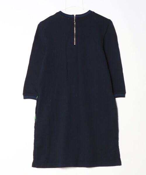「Ted Baker」 7分袖ワンピース 1 ネイビー レディース_画像2