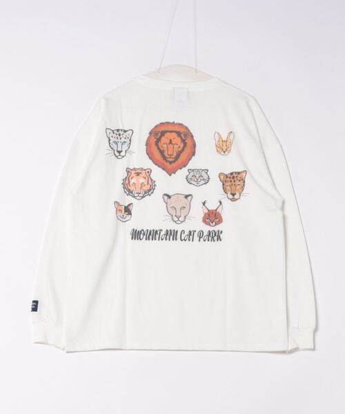 「Mountain Mania」 長袖Tシャツ LARGE ホワイト メンズ_画像3