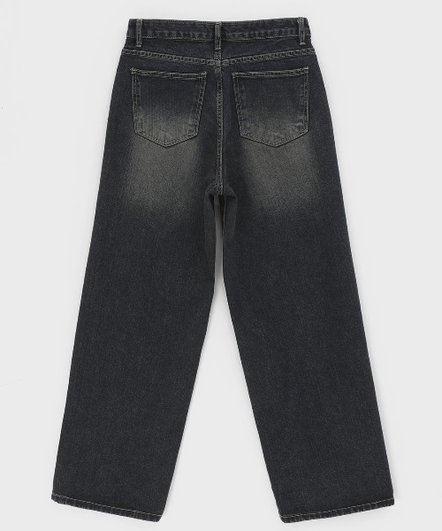「BLACKUP」 デニムパンツ MEDIUM ダークブルー レディース_画像6