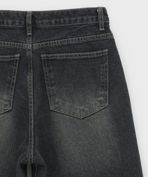 「BLACKUP」 デニムパンツ MEDIUM ダークブルー レディース_画像7