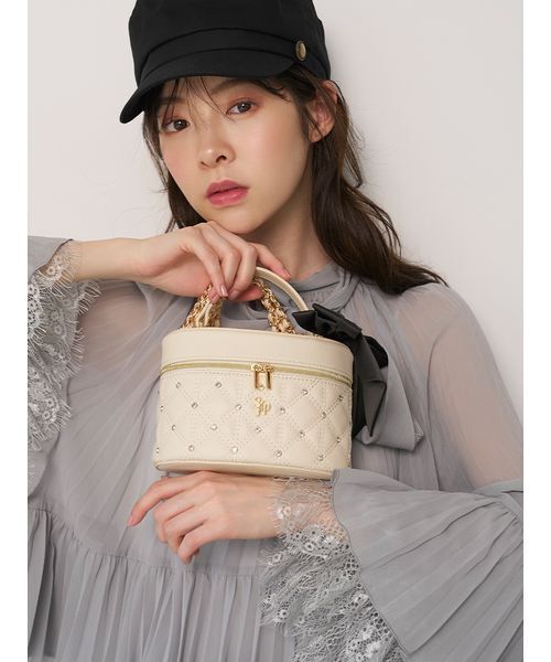 SNIDEL HOME ショルダーバッグ バッグ リボンキルティングバニティ