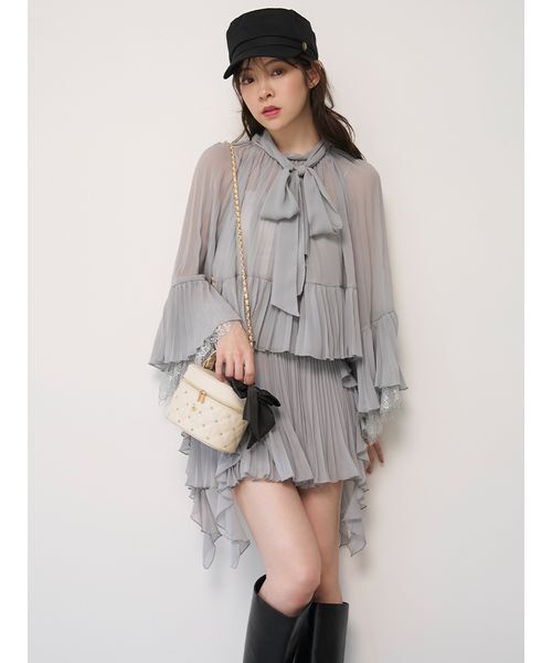 スナイデルホーム ビジューキルティングバニティバッグ SNIDEL HOME ショルダーバッグ バッグ リボンキルティングバニティ