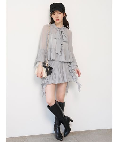 SNIDEL HOME ショルダーバッグ バッグ リボンキルティングバニティ