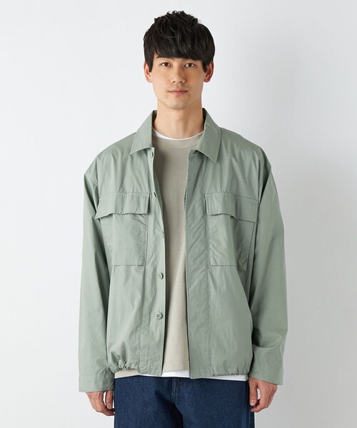 「HINSON」 ジャケット MEDIUM ライトグレー メンズ_画像4