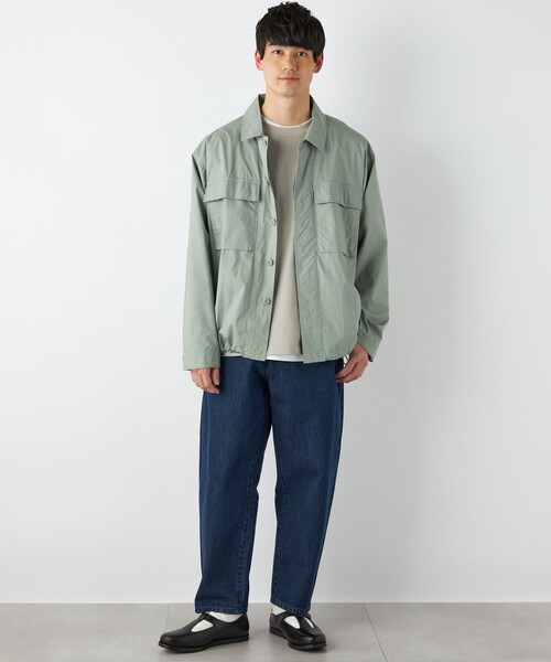 「HINSON」 ジャケット MEDIUM ライトグレー メンズ_画像7