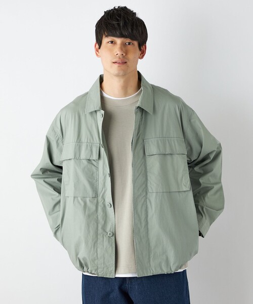 「HINSON」 ジャケット MEDIUM ライトグレー メンズ_画像9