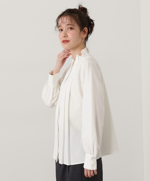 「N.(N. Natural Beauty Basic)」 長袖ブラウス MEDIUM ネイビー レディース_画像8