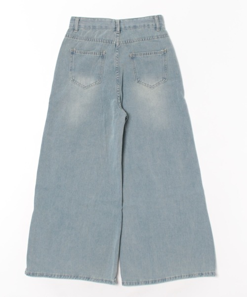 「WEGO」 デニムパンツ LARGE ブルー レディース_画像3