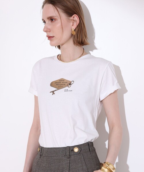 アルアバイル　半袖 allureville（アルアバイル） tシャツ 半袖 キープリントTシャツ