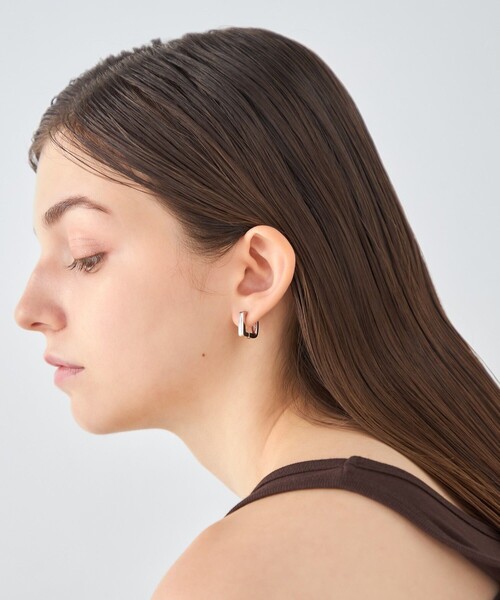 ete（エテ） ピアス スクエア ハグピアス レディース : ZOZOTOWN Yahoo