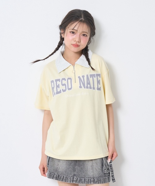 「LOVETOXIC」 「KIDS」半袖カットソー - ネイビー キッズ_画像6