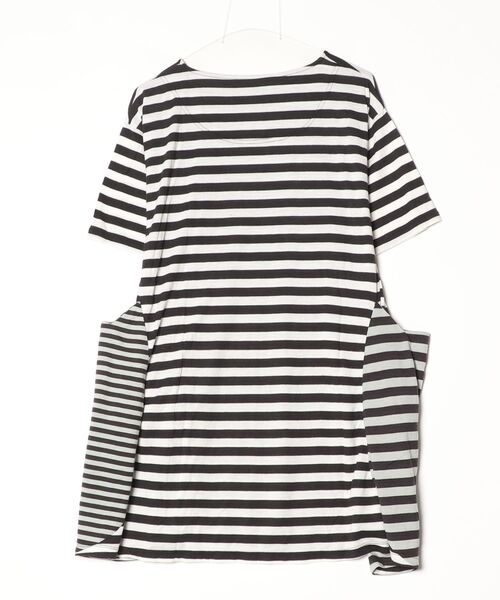 「cat's TSUMORI CHISATO」 ボーダー柄Tシャツワンピース 2 ブラック レディース_画像2
