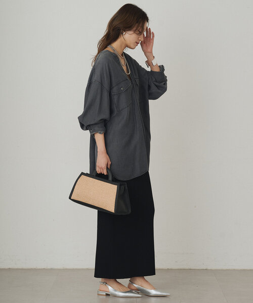 「LOUNGEDRESS」 長袖ブラウス FREE ブラック レディース_画像7
