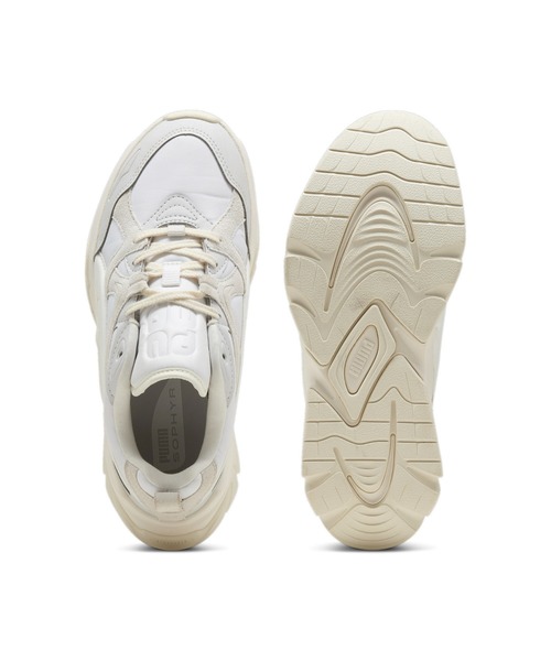 「PUMA」 ローカットスニーカー 25.0cm オフホワイト レディース_画像6