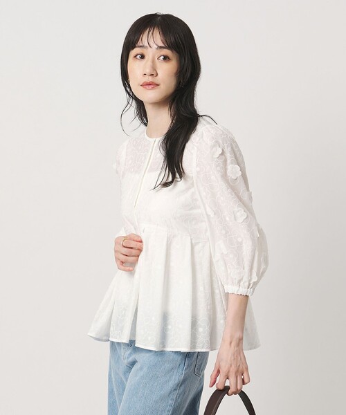 UNITED ARROWS（ユナイテッドアローズ） ブラウス シャツ 3Dフラワー 