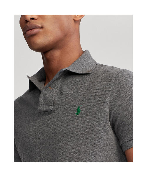 ポロ ラルフローレン ポロシャツ カスタムスリムフィット グレー ポロ ラルフ ローレン POLO RALPH LAUREN カスタム スリム