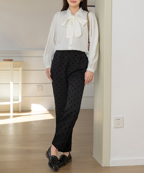 DAY CLOSET ブラウス シャツ 「上品なとろみ生地」ロマンティック