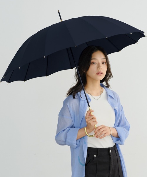 Wpc. uvカット 傘 16本骨ソリッド 長傘 雨傘 レディース : ZOZOTOWN