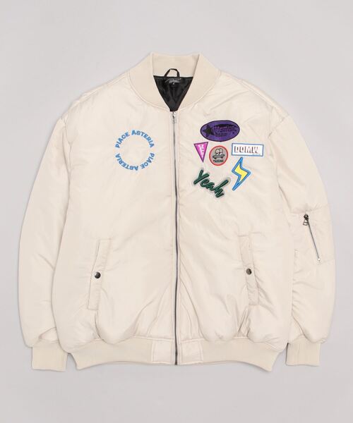 【完売品】JADED LONDON ショートダウンジャケット　ボンバー　MA1 FREAK'S STORE/ヴィンテージ加工 ショート 中綿MA-1ジャケット