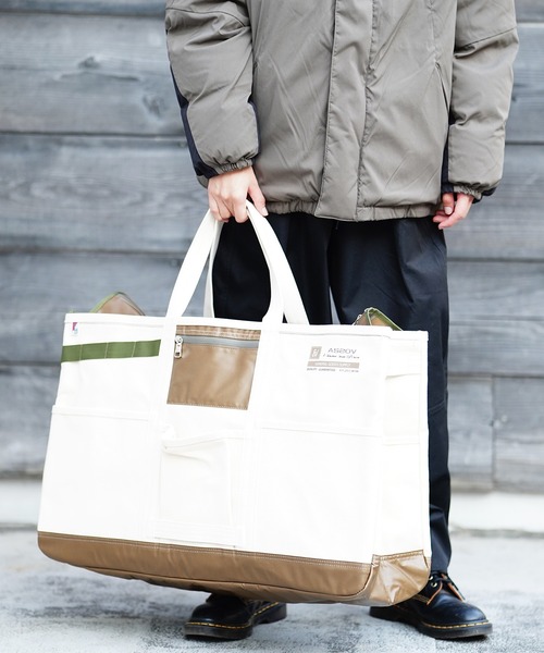 AS2OV トートバッグ アッソブ ALBERTON CANVAS TOTE Lサイズ