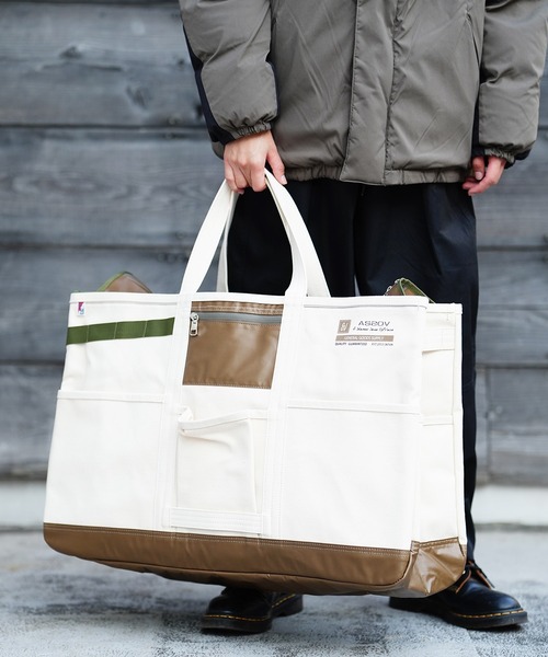AS2OV（アッソブ） トートバッグ ALBERTON CANVAS TOTE Lサイズ