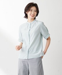 J.PRESS LADIES トリアセテートコットン ライトタンブラー ブラウス J.PRESS LADIES トリアセテートコットン ライトタンブラー