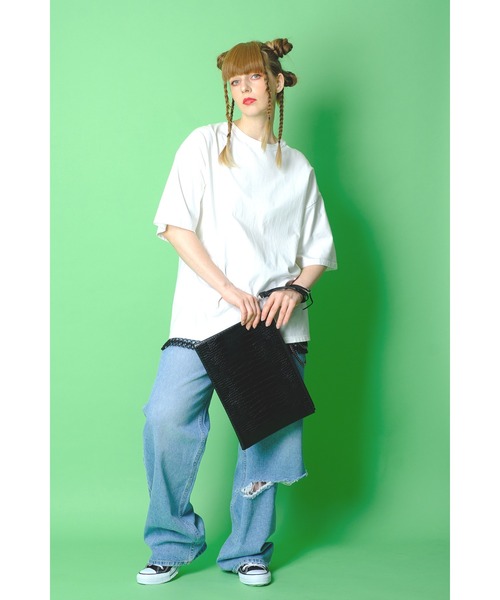 ankoROCK クラッチバッグ an meets zakka クロコダイル型押し