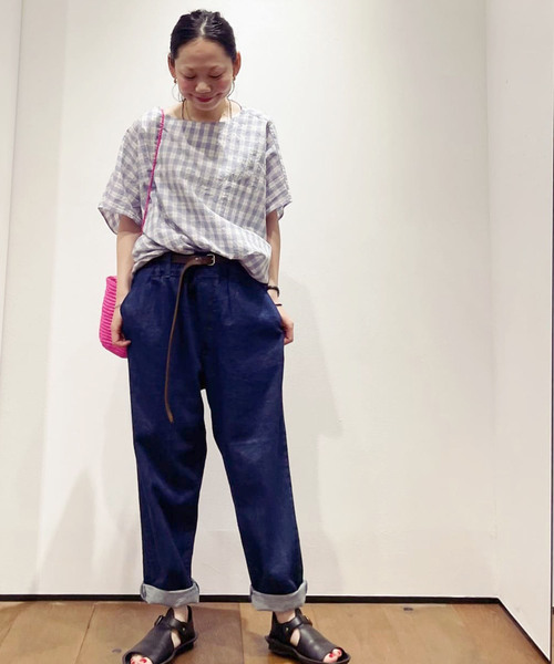 ミーナ◡̈ジャーナルスタンダードラックス | ムライトデニム サルエルパンツ JOURNAL STANDARD LUXE（ジャーナルスタンダード ラックス）の
