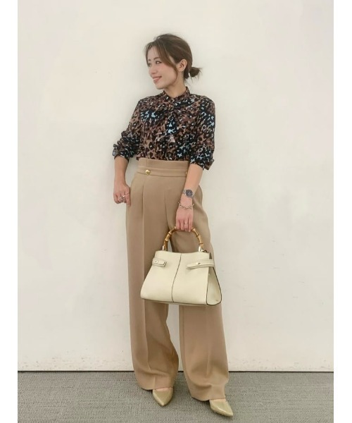 allureville（アルアバイル） シャツ ブラウス レオパードプリント 