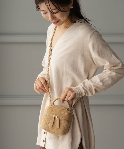 Rady♡キルティングバニティショルダー♡ベージュ新品！ Rady キルティングミニバニティバッグ ベージュ - メルカリ