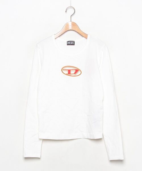 DIESEL」 長袖カットソー LARGE ホワイト WOMEN