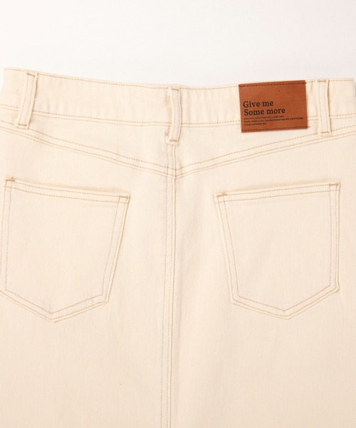 S'more デニムスカート Stretch long denim skirt brown