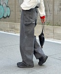 ワイドパンツ ジーンズ カーブペインターデニム...の詳細画像5