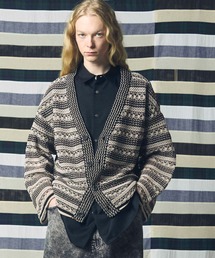 【2点セット】Gideon Oberson カーディガン パレオ ざっくり編み 2点セット】Gideon Oberson カーディガン パレオ ざっくり編み