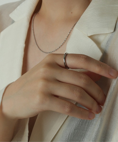 【あき】 サージカルステンレスリング 高見え 金属アレルギー対応 刻印 あき】 サージカルステンレスリング 高見え 金属アレルギー対応 刻印